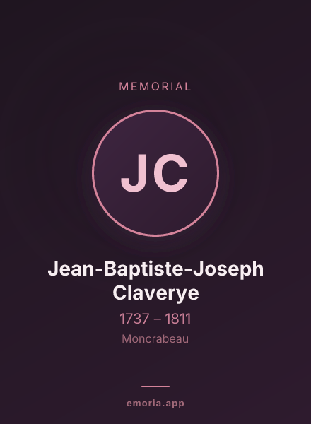 Memorial portrait of Jean-Baptiste-Joseph Claverye