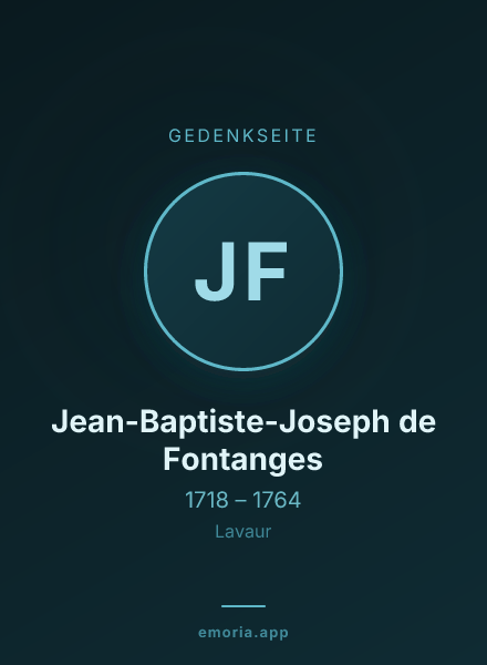 Gedenkportrait von Jean-Baptiste-Joseph de Fontanges
