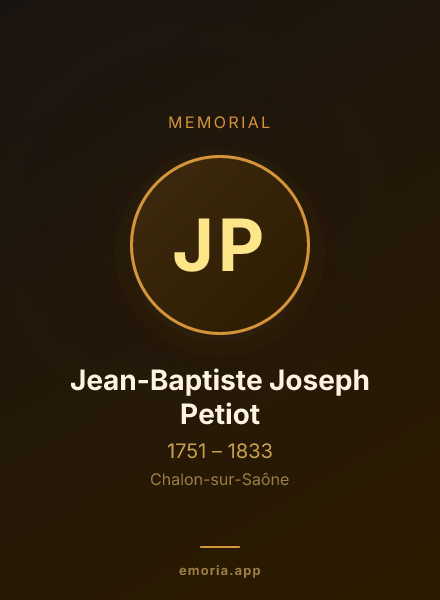 Memorial portrait of Jean-Baptiste Joseph Petiot