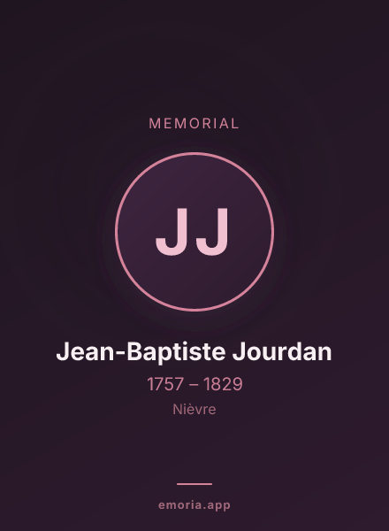Memorial portrait of Jean-Baptiste Jourdan