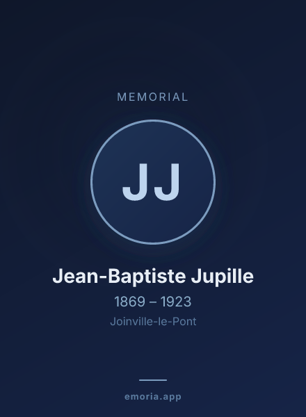 Memorial portrait of Jean-Baptiste Jupille