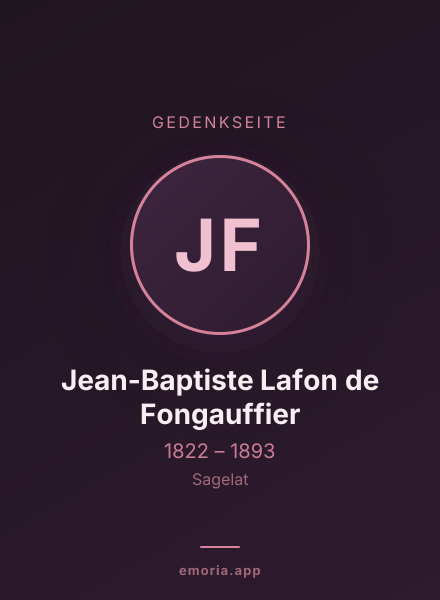 Gedenkportrait von Jean-Baptiste Lafon de Fongauffier