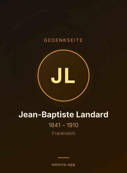 Gedenkportrait von Jean-Baptiste Landard
