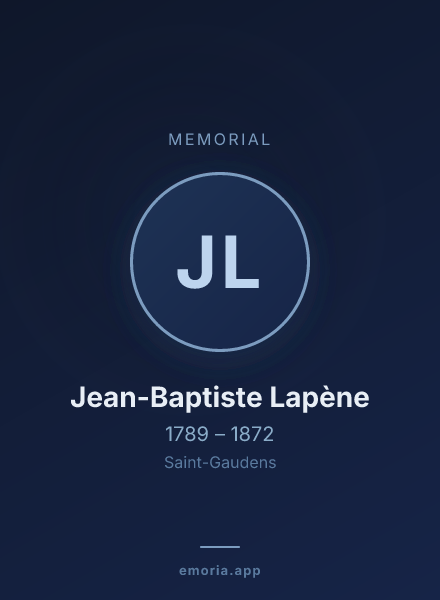 Memorial portrait of Jean-Baptiste Lapène