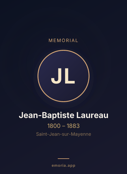 Memorial portrait of Jean-Baptiste Laureau