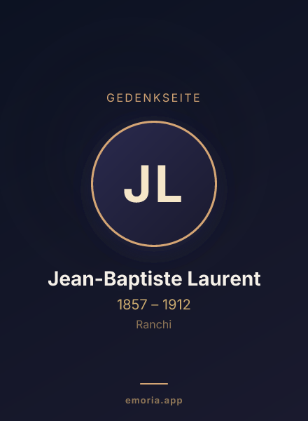 Gedenkportrait von Jean-Baptiste Laurent