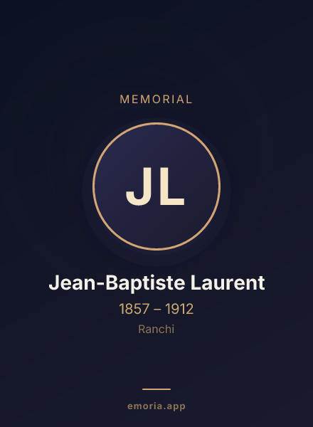 Memorial portrait of Jean-Baptiste Laurent
