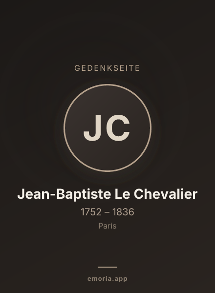 Gedenkportrait von Jean-Baptiste Le Chevalier