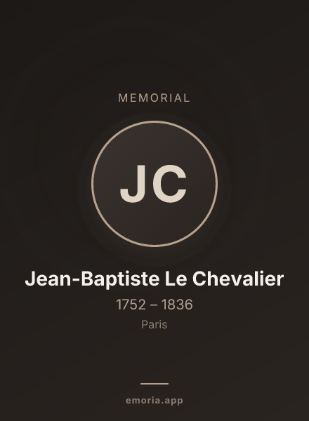 Memorial portrait of Jean-Baptiste Le Chevalier