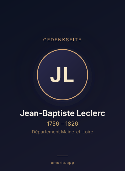 Gedenkportrait von Jean-Baptiste Leclerc
