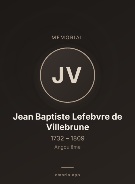 Memorial portrait of Jean Baptiste Lefebvre de Villebrune