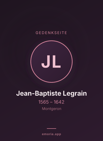 Gedenkportrait von Jean-Baptiste Legrain