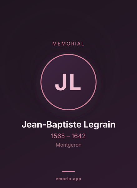 Memorial portrait of Jean-Baptiste Legrain
