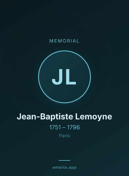 Memorial portrait of Jean-Baptiste Lemoyne