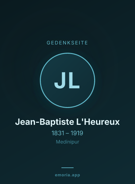 Gedenkportrait von Jean-Baptiste L'Heureux