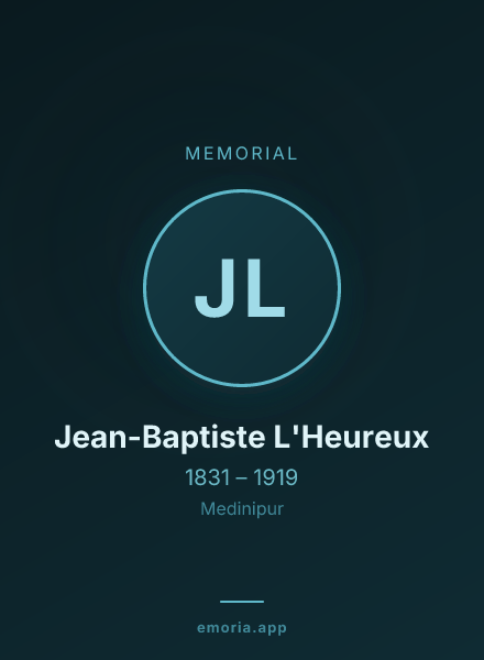 Memorial portrait of Jean-Baptiste L'Heureux