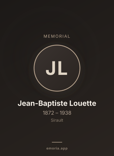 Memorial portrait of Jean-Baptiste Louette