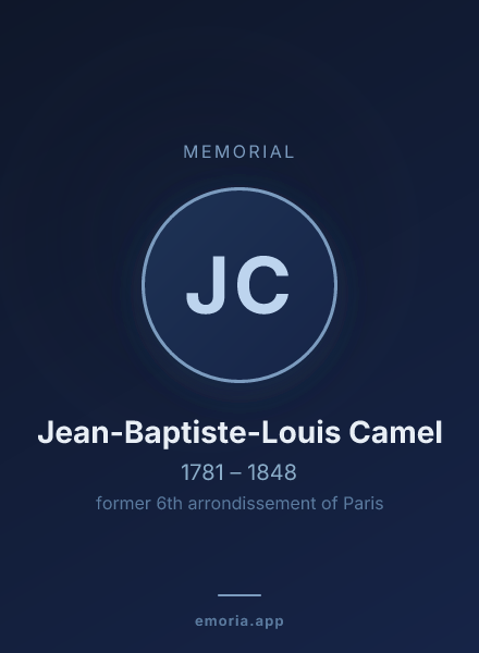 Memorial portrait of Jean-Baptiste-Louis Camel