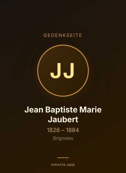 Gedenkportrait von Jean Baptiste Marie Jaubert