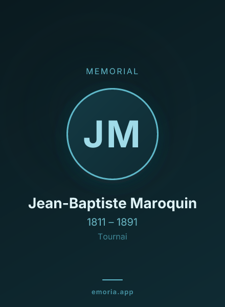 Memorial portrait of Jean-Baptiste Maroquin