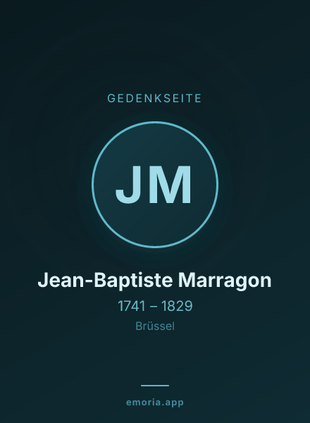 Gedenkportrait von Jean-Baptiste Marragon