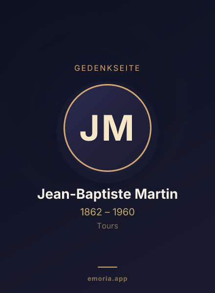Gedenkportrait von Jean-Baptiste Martin