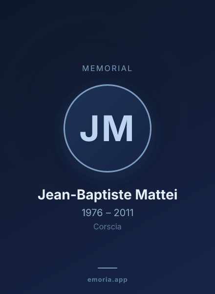 Memorial portrait of Jean-Baptiste Mattei