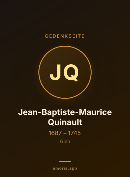 Gedenkportrait von Jean-Baptiste-Maurice Quinault