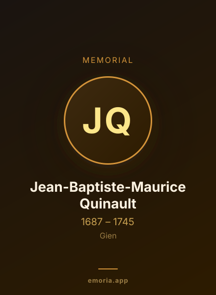 Memorial portrait of Jean-Baptiste-Maurice Quinault