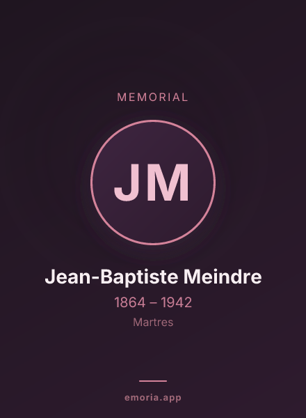 Memorial portrait of Jean-Baptiste Meindre