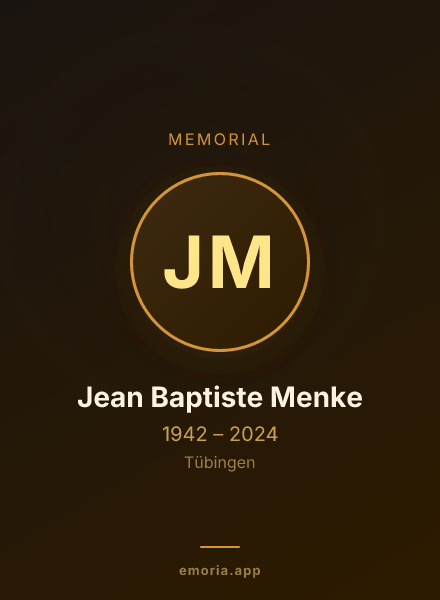 Memorial portrait of Jean Baptiste Menke