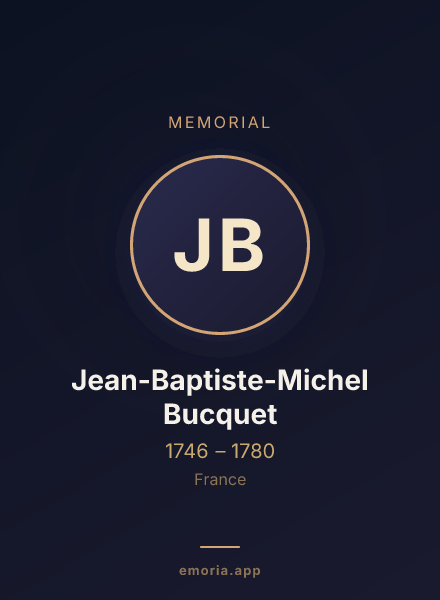 Memorial portrait of Jean-Baptiste-Michel Bucquet