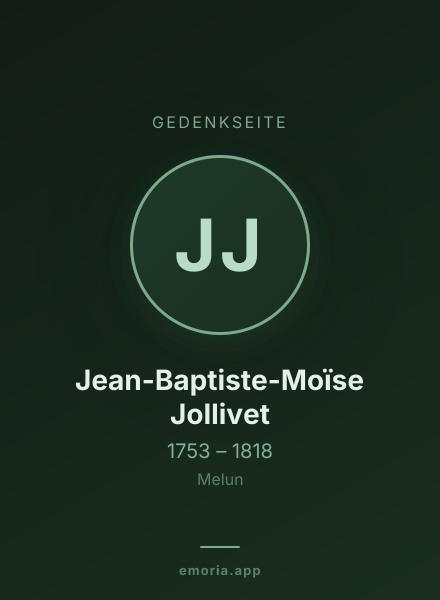 Gedenkportrait von Jean-Baptiste-Moïse Jollivet