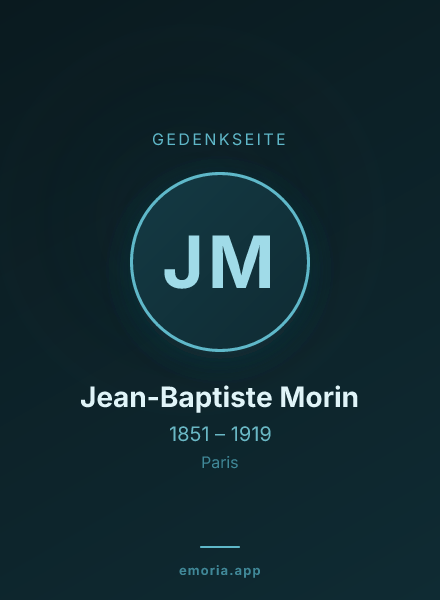 Gedenkportrait von Jean-Baptiste Morin