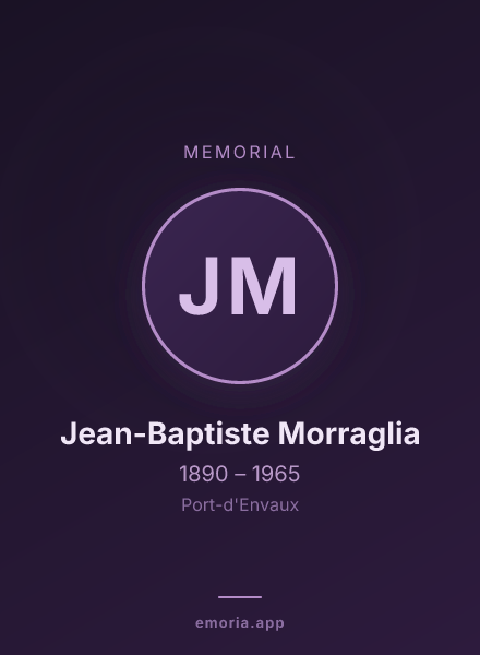Memorial portrait of Jean-Baptiste Morraglia