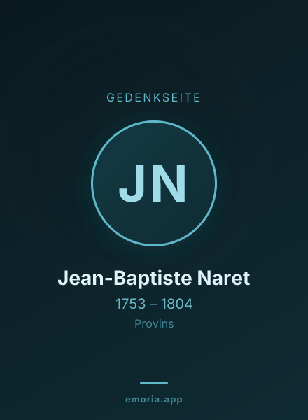 Gedenkportrait von Jean-Baptiste Naret