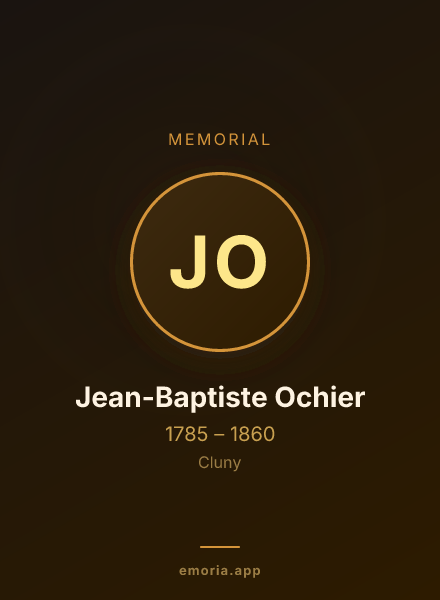 Memorial portrait of Jean-Baptiste Ochier