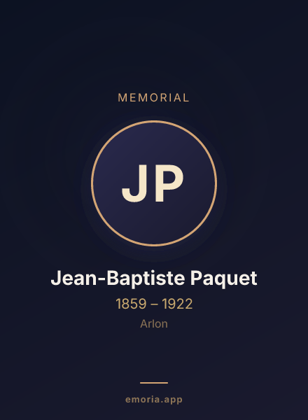 Memorial portrait of Jean-Baptiste Paquet