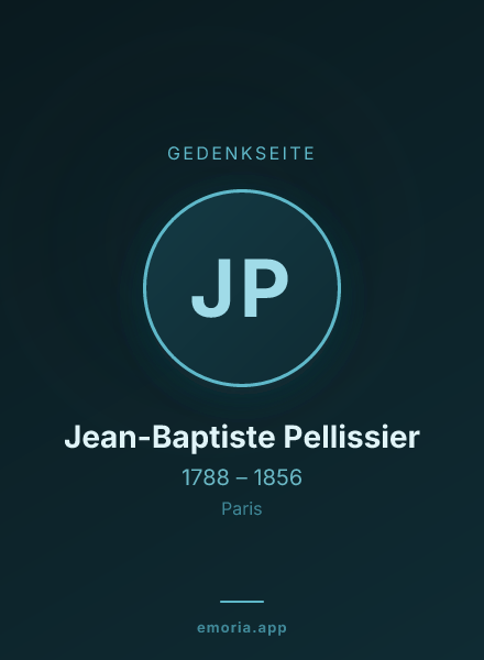 Gedenkportrait von Jean-Baptiste Pellissier