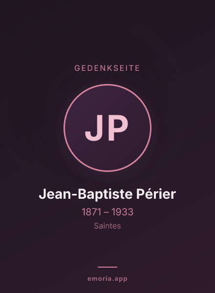 Gedenkportrait von Jean-Baptiste Périer