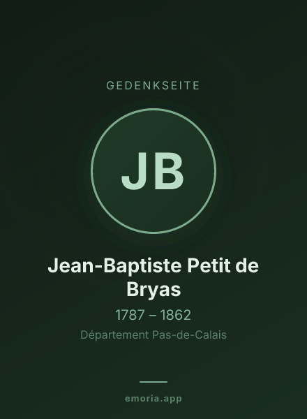 Gedenkportrait von Jean-Baptiste Petit de Bryas