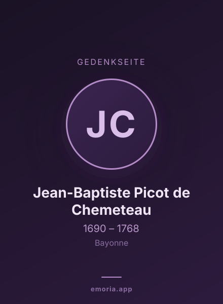 Gedenkportrait von Jean-Baptiste Picot de Chemeteau