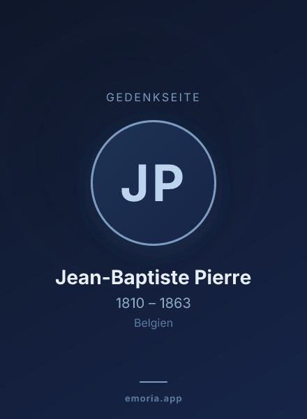 Gedenkportrait von Jean-Baptiste Pierre