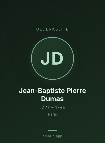 Gedenkportrait von Jean-Baptiste Pierre Dumas