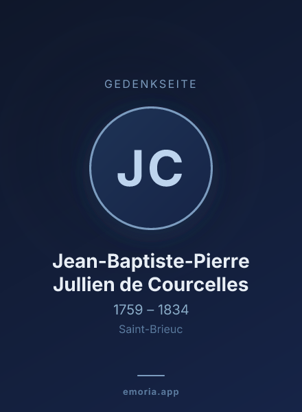 Gedenkportrait von Jean-Baptiste-Pierre Jullien de Courcelles