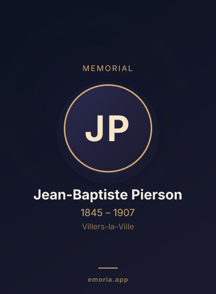 Memorial portrait of Jean-Baptiste Pierson