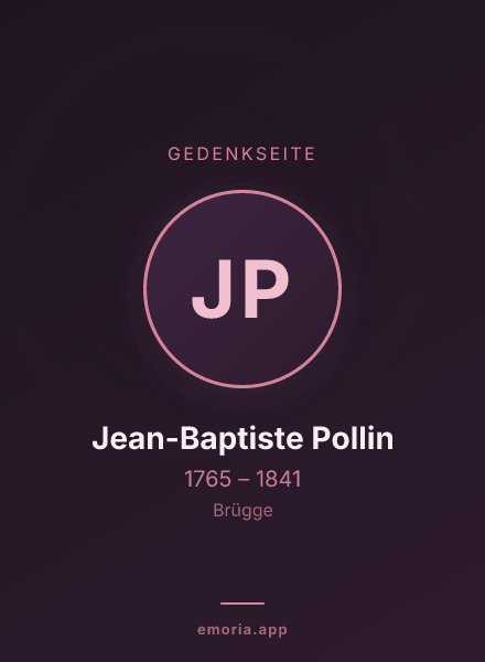 Gedenkportrait von Jean-Baptiste Pollin