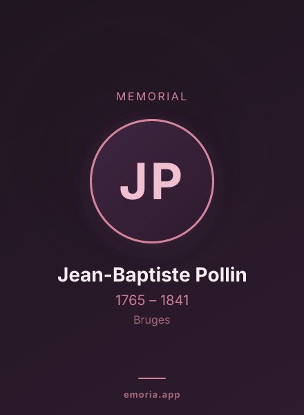 Memorial portrait of Jean-Baptiste Pollin
