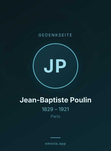 Gedenkportrait von Jean-Baptiste Poulin