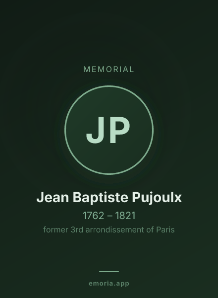 Memorial portrait of Jean Baptiste Pujoulx